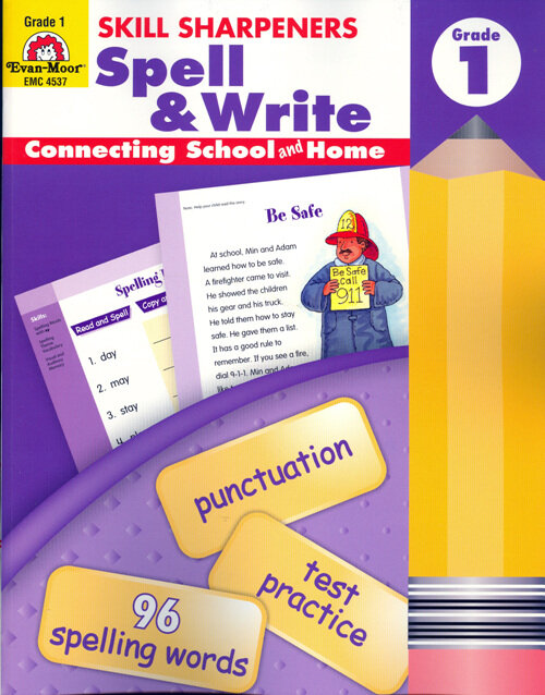 [Evan-Moor] Skill Sharpeners Spell & Write 1 (Student Book + MP3 CD)